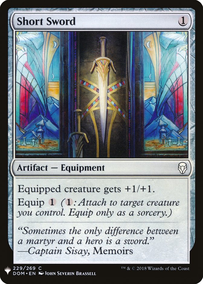 Short Sword [Mystery Booster] | Jomio and Rueliete's Cards and Comics
