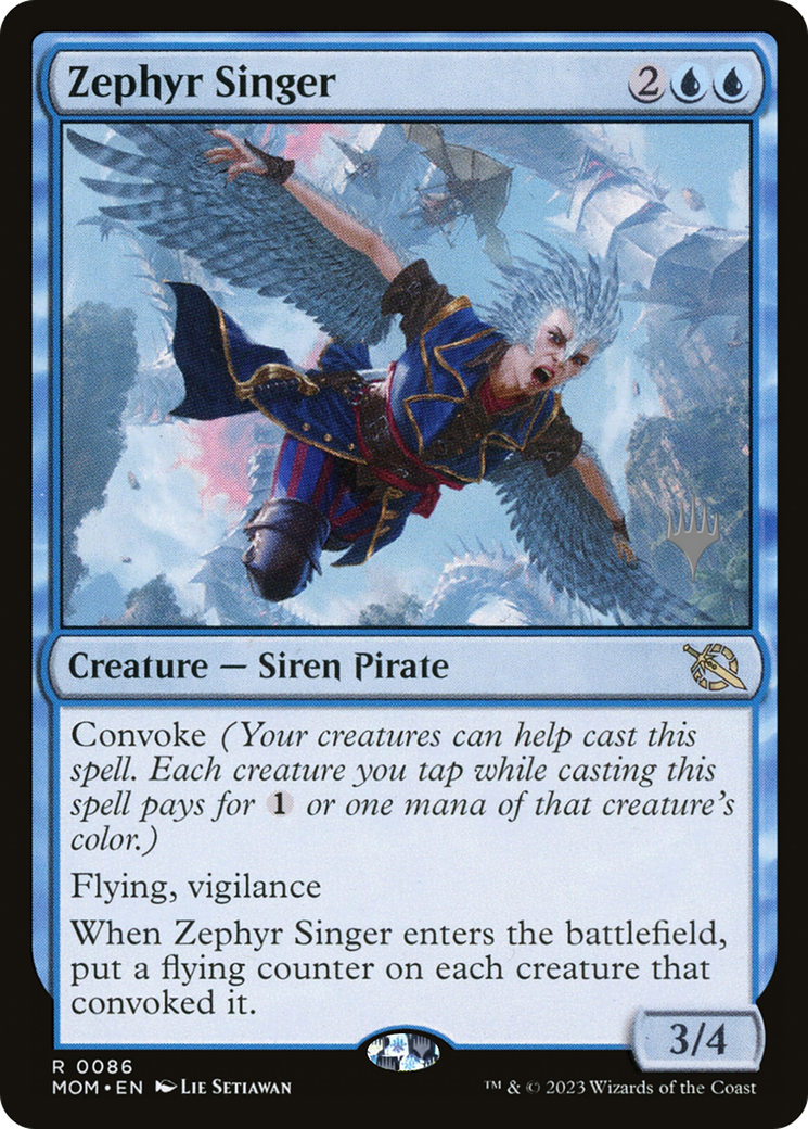 Zephyr Singer (Promo Pack) [March of the Machine Promos] | Jomio and Rueliete's Cards and Comics