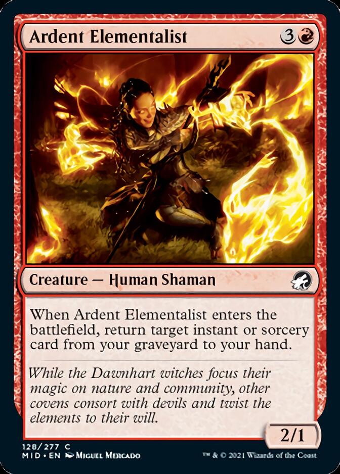 Ardent Elementalist [Innistrad: Midnight Hunt] | Jomio and Rueliete's Cards and Comics
