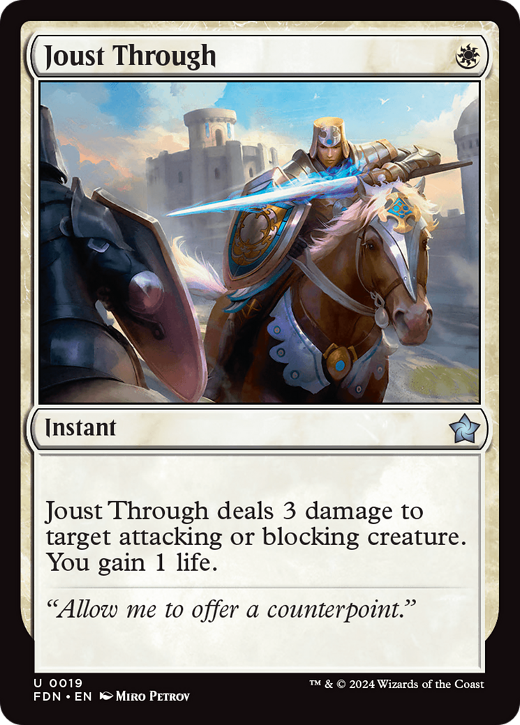 Joust Through [Foundations] | Jomio and Rueliete's Cards and Comics