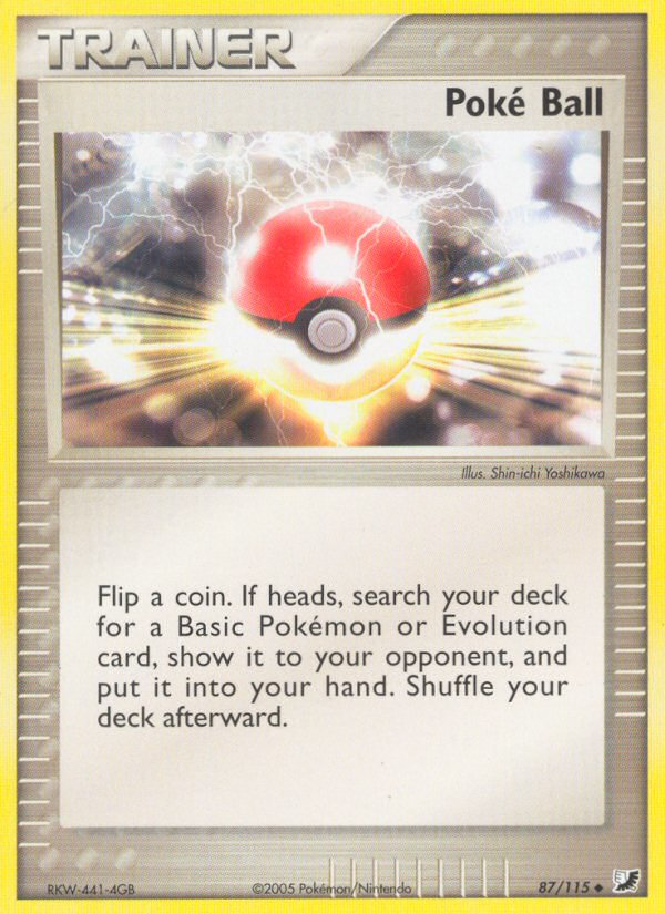 Poke Ball (87/115) [EX: Unseen Forces] | Jomio and Rueliete's Cards and Comics