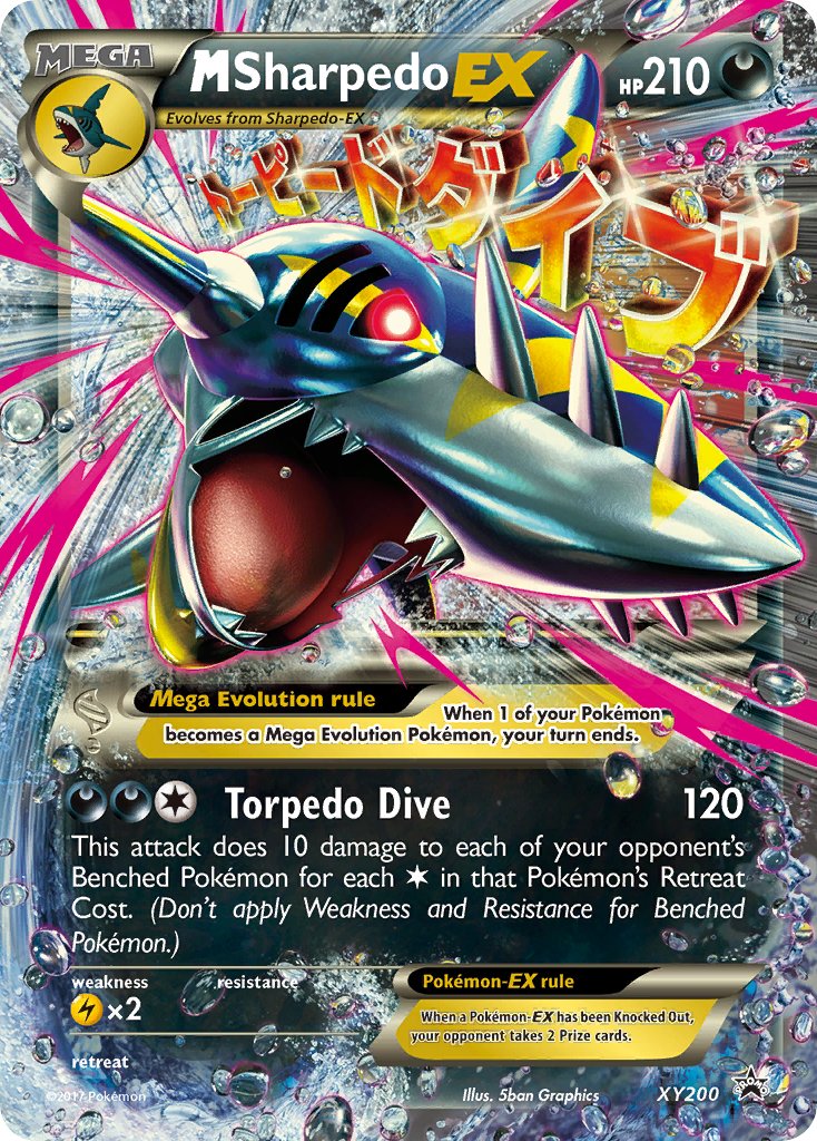 M Sharpedo EX (XY200) [XY: Black Star Promos] | Jomio and Rueliete's Cards and Comics
