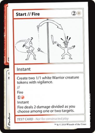 Start // Fire (2021 Edition) [Mystery Booster Playtest Cards] | Jomio and Rueliete's Cards and Comics