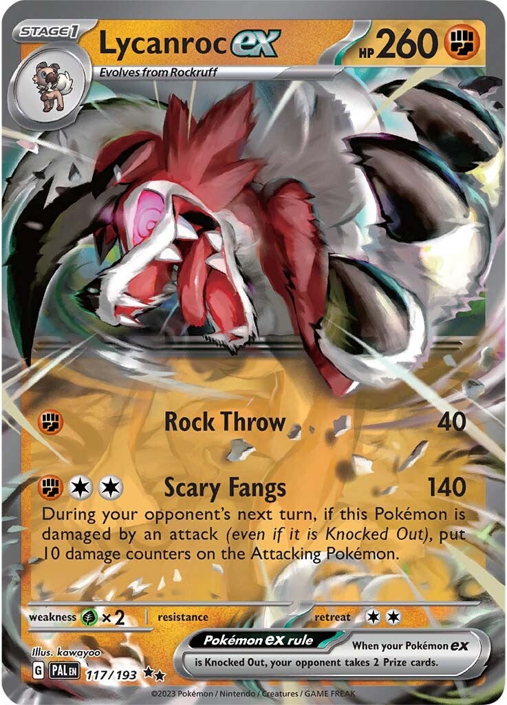 Lycanroc ex (117/193) [Scarlet & Violet: Paldea Evolved] | Jomio and Rueliete's Cards and Comics