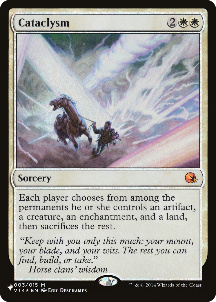 Cataclysm [The List] | Jomio and Rueliete's Cards and Comics