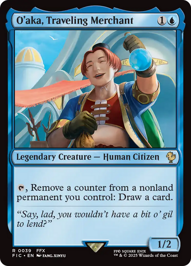 O'aka, Traveling Merchant [FINAL FANTASY Commander] | Jomio and Rueliete's Cards and Comics