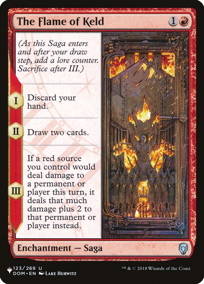 The Flame of Keld [The List] | Jomio and Rueliete's Cards and Comics