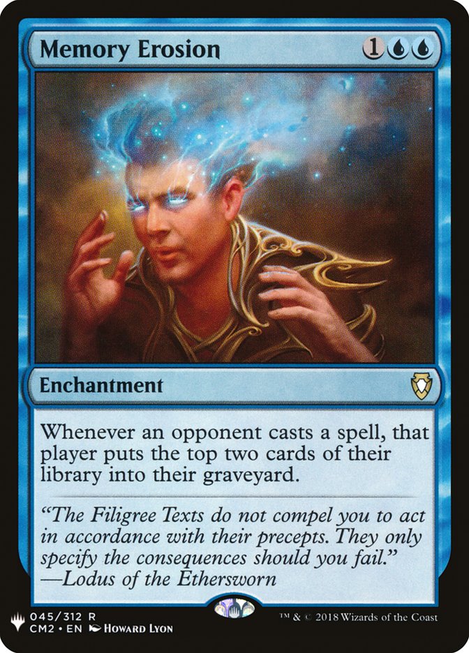 Memory Erosion [Mystery Booster] | Jomio and Rueliete's Cards and Comics