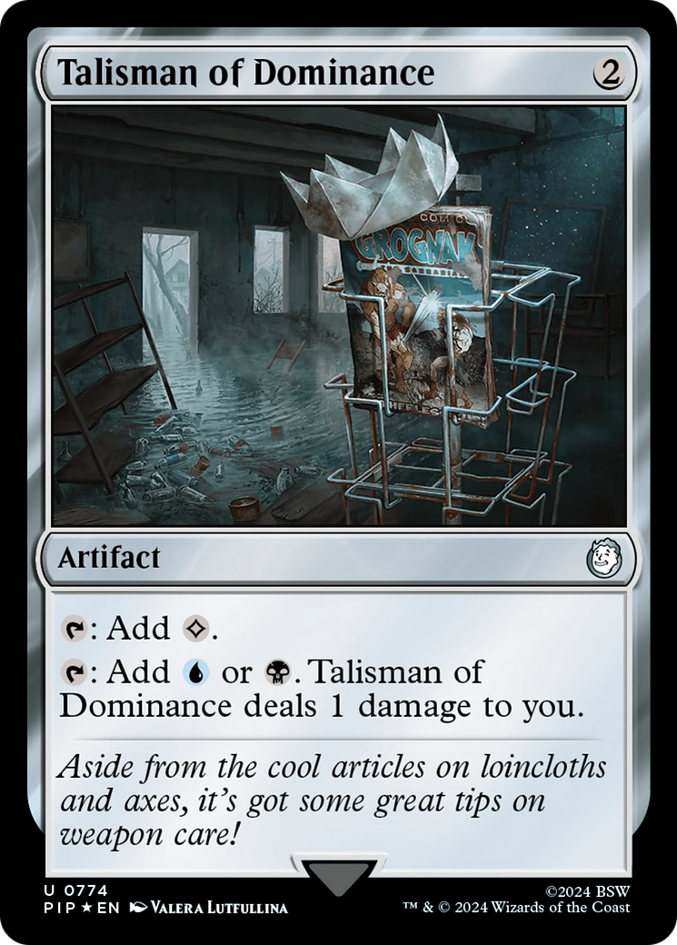 Talisman of Dominance (Surge Foil) [Fallout] | Jomio and Rueliete's Cards and Comics