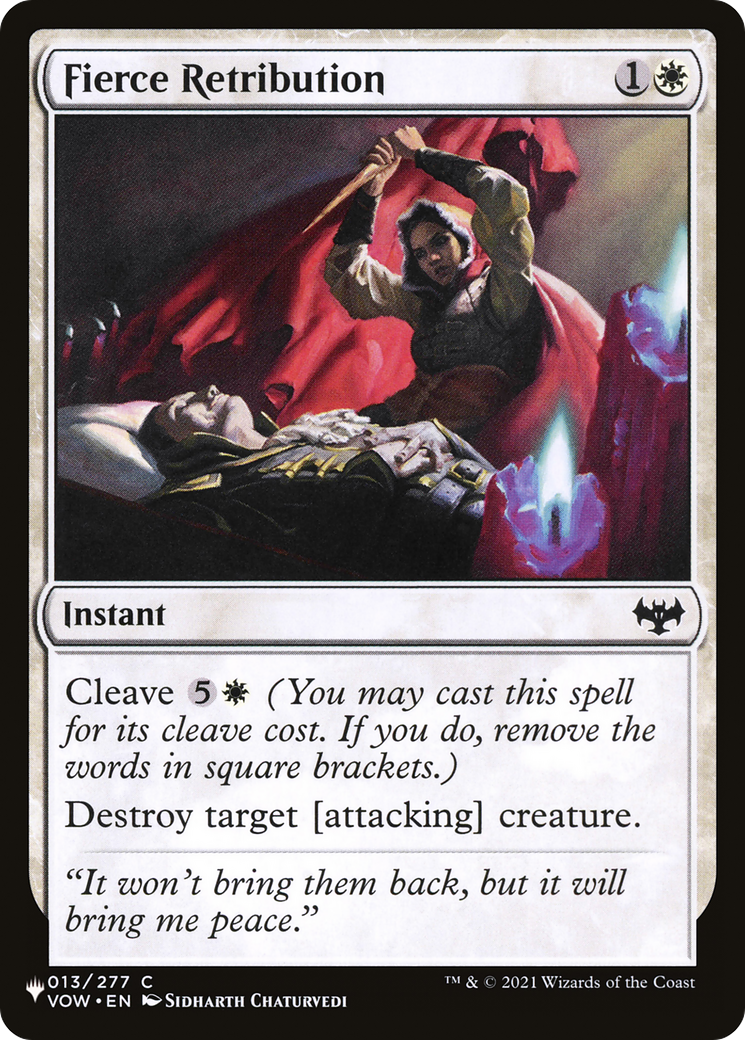 Fierce Retribution [The List] | Jomio and Rueliete's Cards and Comics