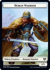 Human Warrior // Tibalt, Cosmic Impostor Emblem Double-Sided Token [Kaldheim Tokens] | Jomio and Rueliete's Cards and Comics
