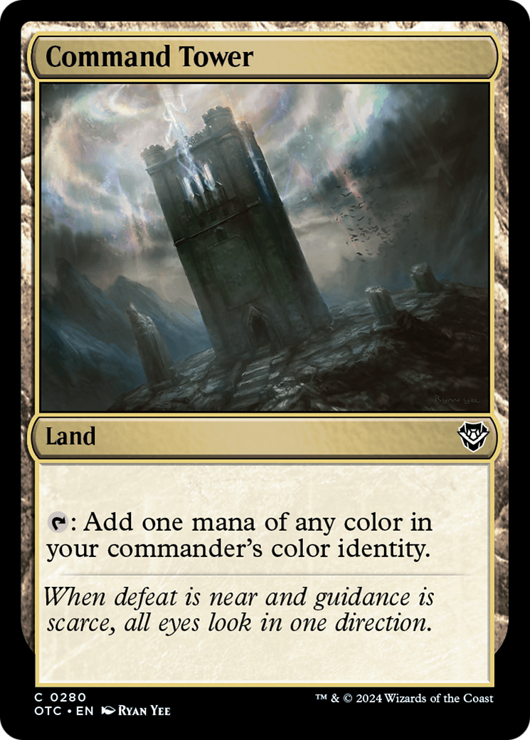 Command Tower [Outlaws of Thunder Junction Commander] | Jomio and Rueliete's Cards and Comics