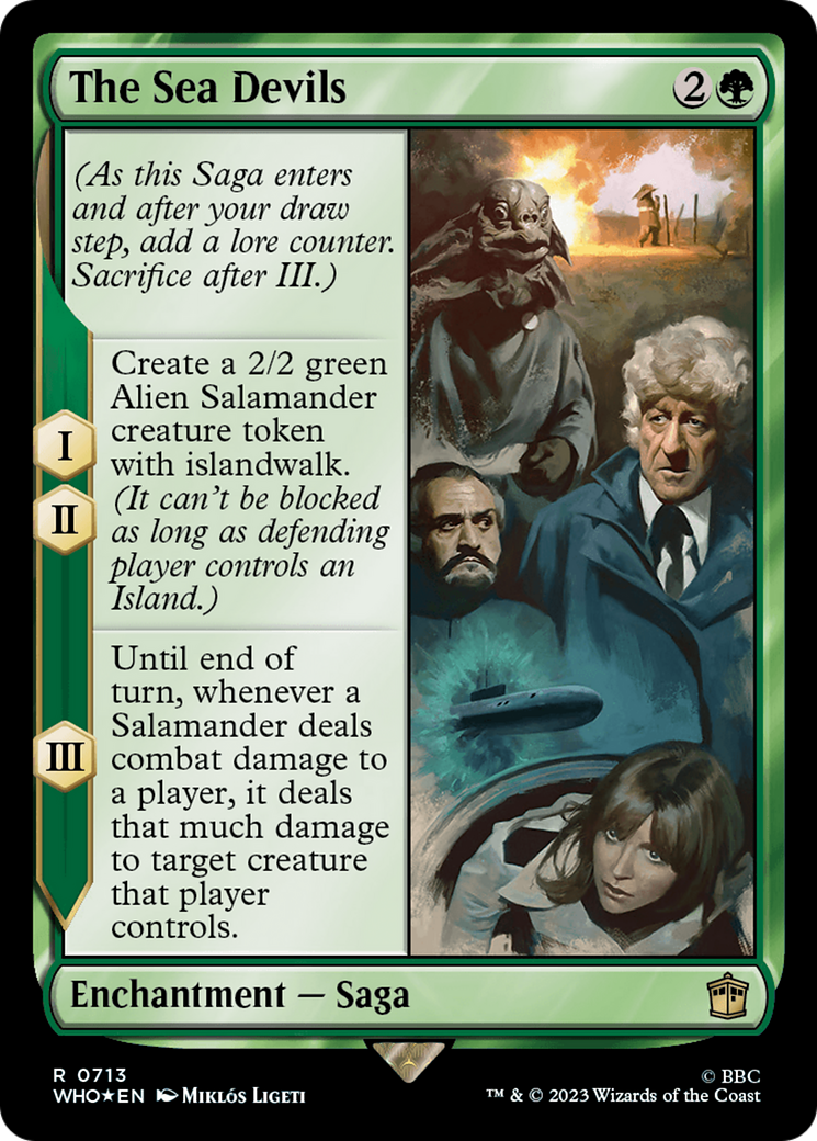 The Sea Devils (Surge Foil) [Doctor Who] | Jomio and Rueliete's Cards and Comics