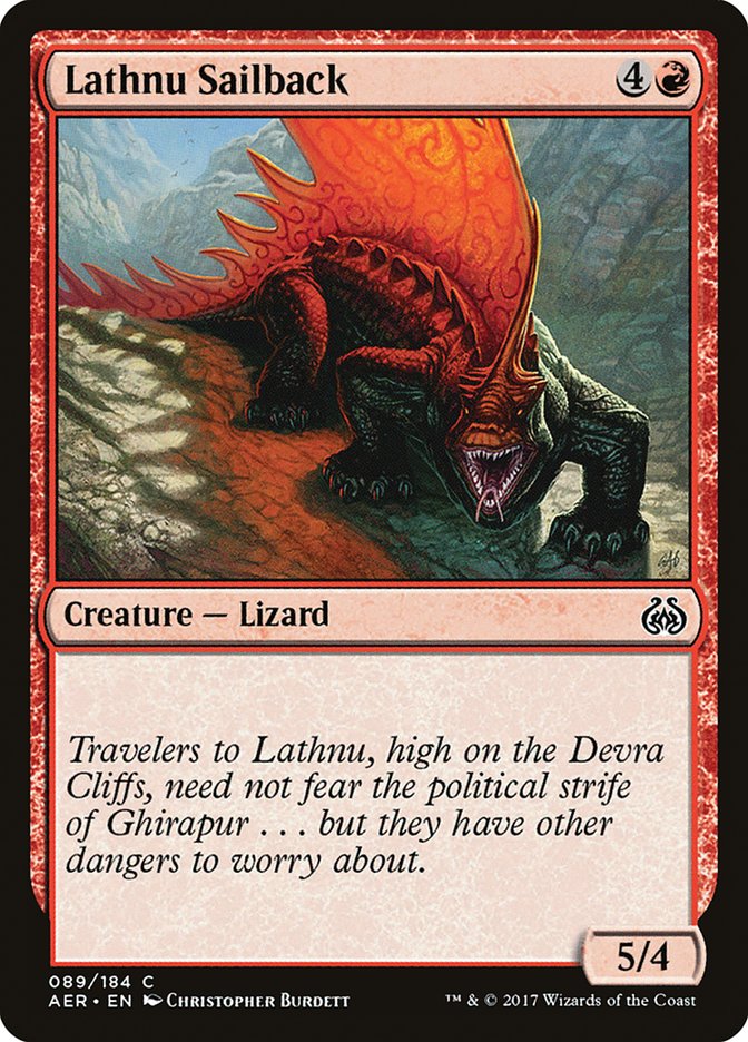 Lathnu Sailback [Aether Revolt] | Jomio and Rueliete's Cards and Comics