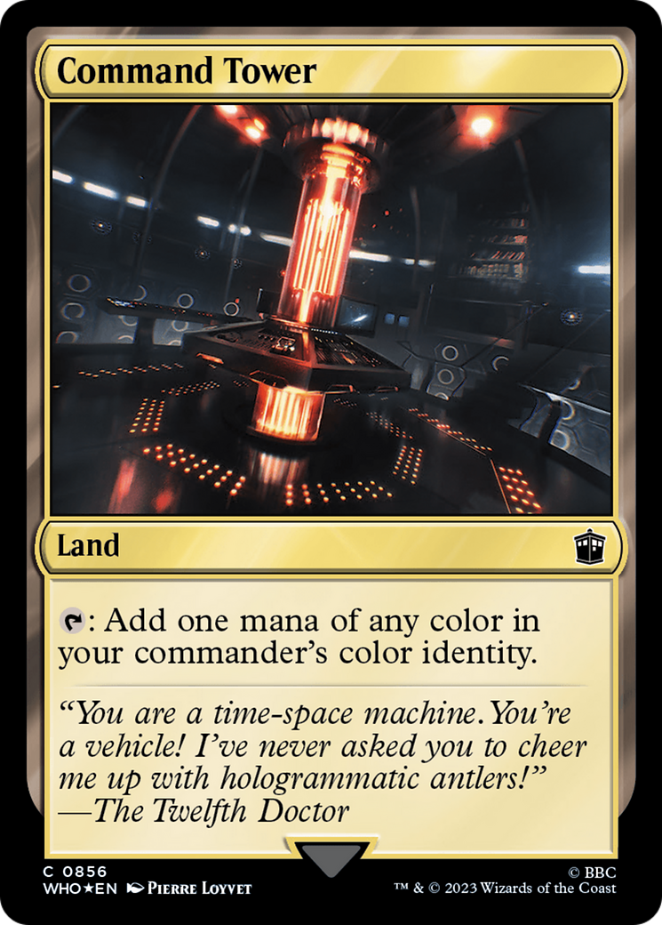 Command Tower (0856) (Surge Foil) [Doctor Who] | Jomio and Rueliete's Cards and Comics