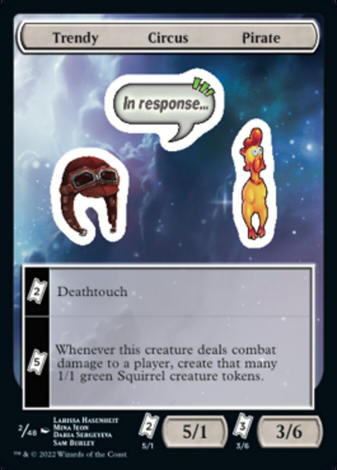 Trendy Circus Pirate [Unfinity Stickers] | Jomio and Rueliete's Cards and Comics