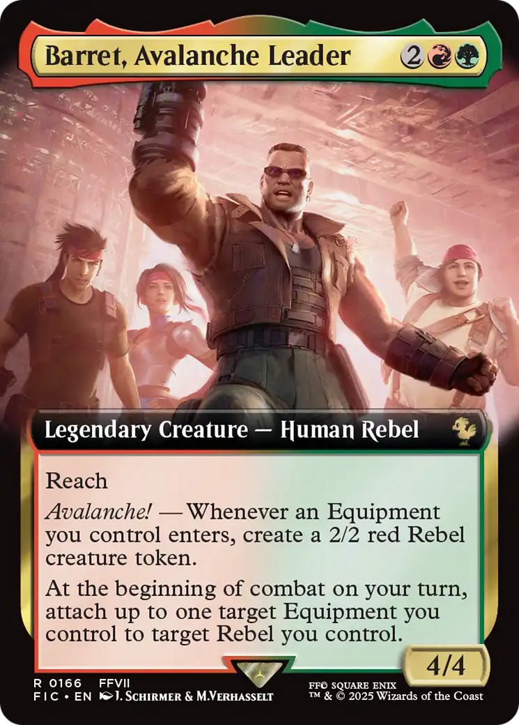 Barret, Avalanche Leader (Extended Art) [FINAL FANTASY Commander] | Jomio and Rueliete's Cards and Comics