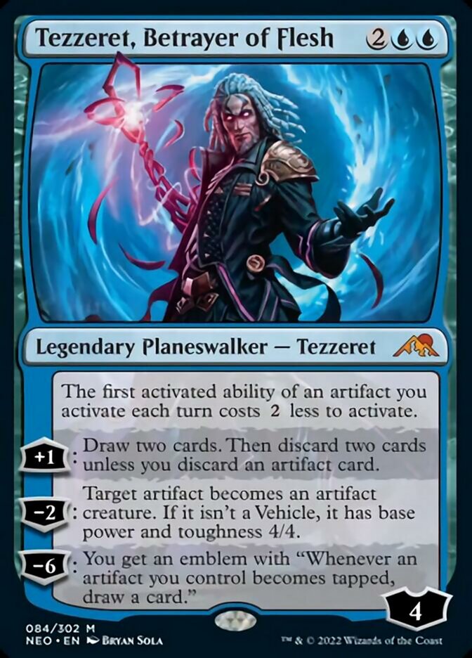 Tezzeret, Betrayer of Flesh [Kamigawa: Neon Dynasty] | Jomio and Rueliete's Cards and Comics