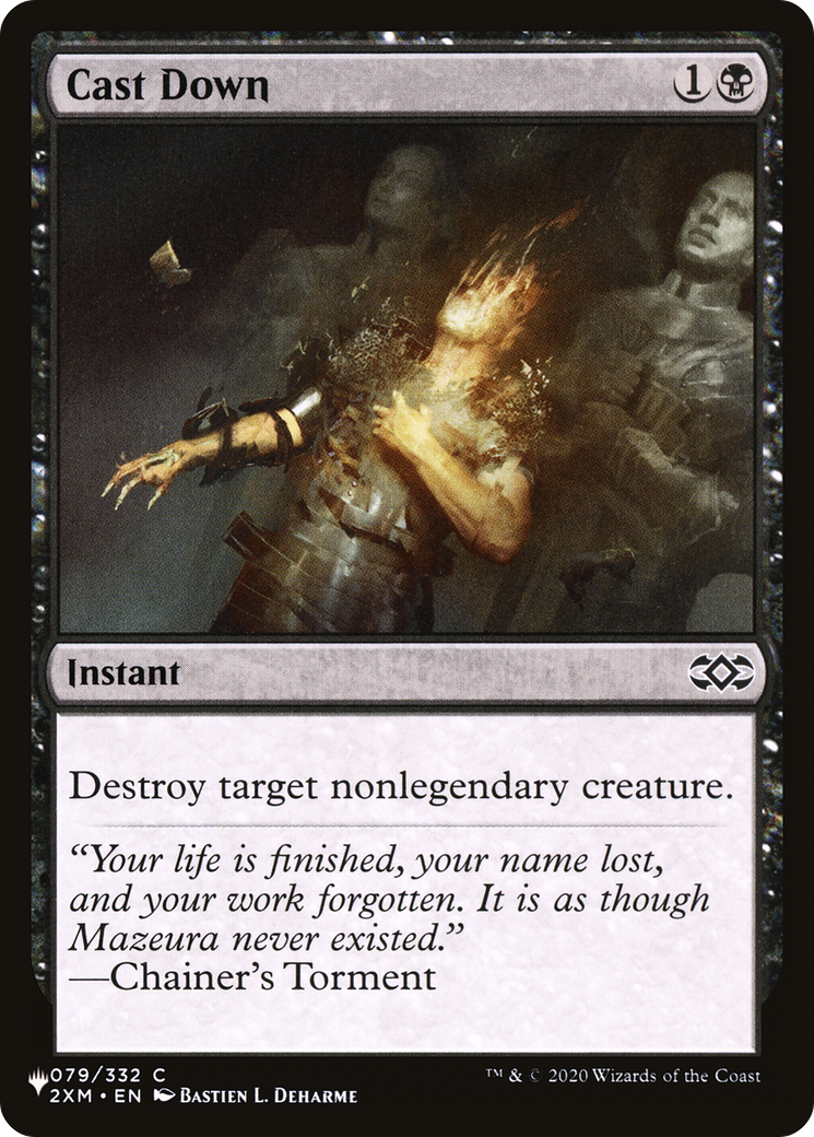 Cast Down (2XM) [The List] | Jomio and Rueliete's Cards and Comics