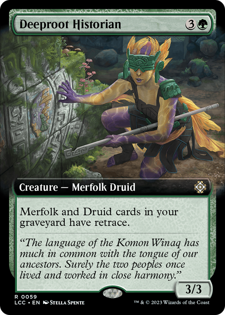 Deeproot Historian (Extended Art) [The Lost Caverns of Ixalan Commander] | Jomio and Rueliete's Cards and Comics