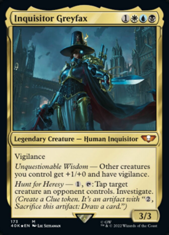 Inquisitor Greyfax (173) [Warhammer 40,000] | Jomio and Rueliete's Cards and Comics