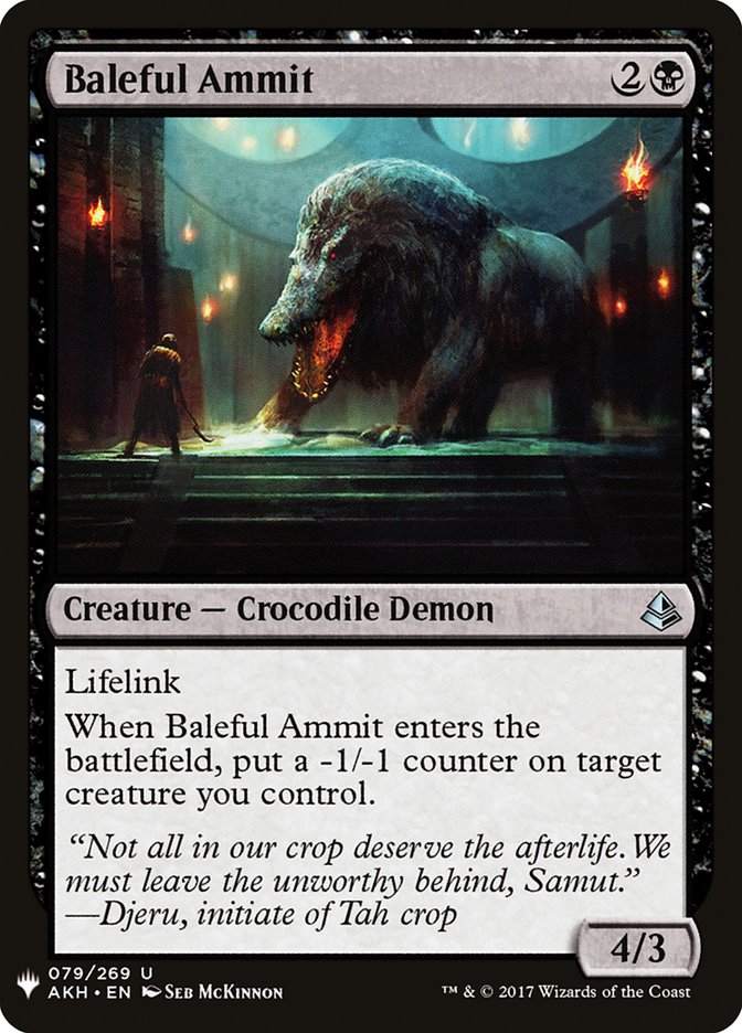 Baleful Ammit [Mystery Booster] | Jomio and Rueliete's Cards and Comics