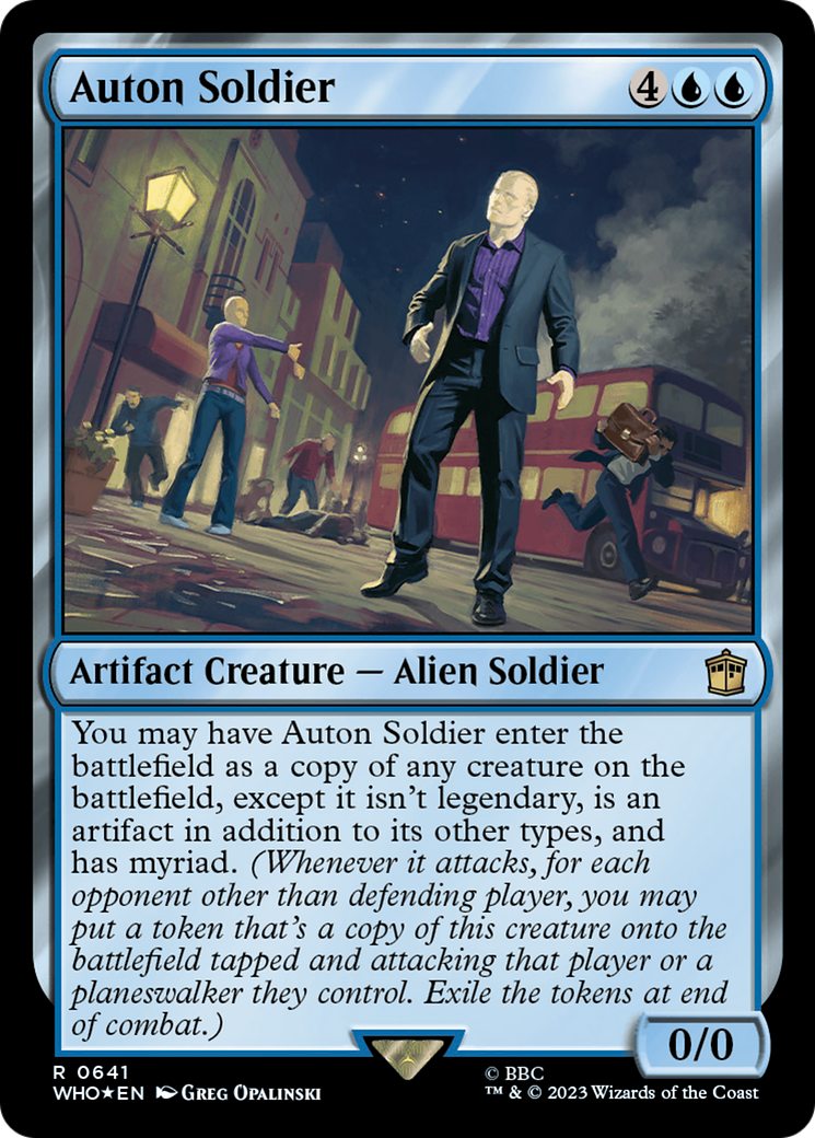 Auton Soldier (Surge Foil) [Doctor Who] | Jomio and Rueliete's Cards and Comics