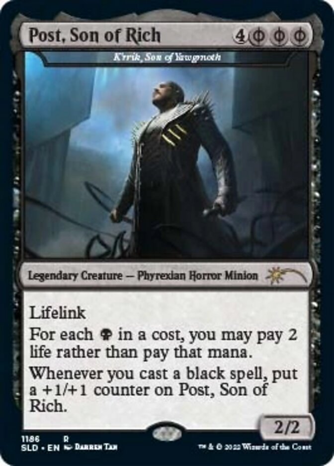 K'rrik, Son of Yawgmoth - Post, Son of Rich [Secret Lair Drop Series] | Jomio and Rueliete's Cards and Comics
