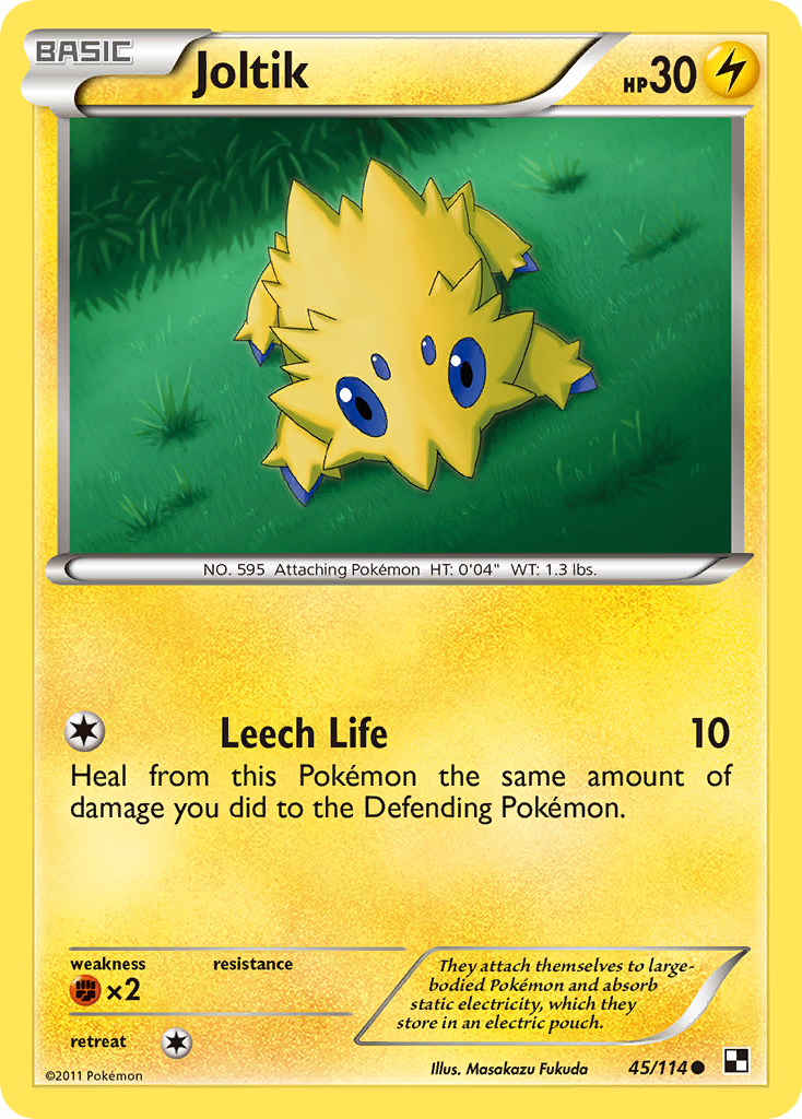 Joltik (45/114) [Black & White: Base Set] | Jomio and Rueliete's Cards and Comics