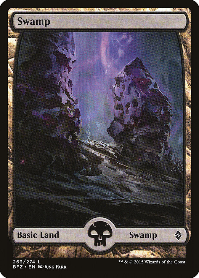 Swamp (263) (Full Art) [Battle for Zendikar] | Jomio and Rueliete's Cards and Comics