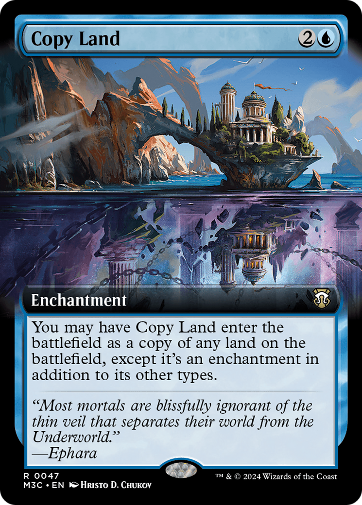 Copy Land (Extended Art) [Modern Horizons 3 Commander] | Jomio and Rueliete's Cards and Comics