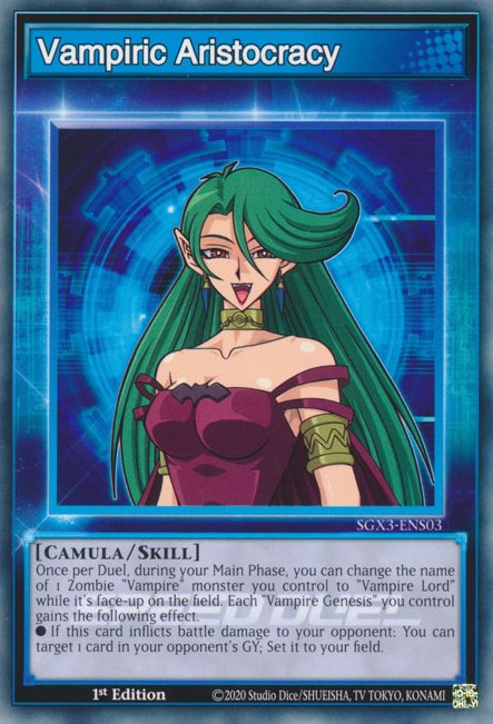 Vampiric Aristocracy [SGX3-ENS03] Common | Jomio and Rueliete's Cards and Comics