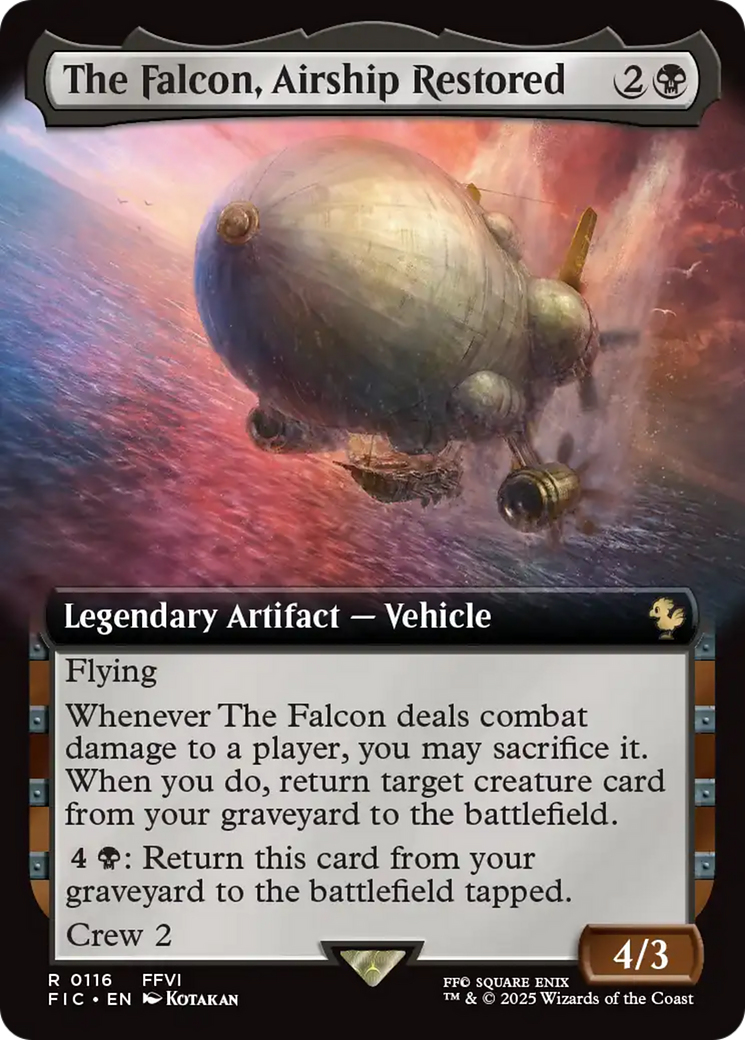 The Falcon, Airship Restored (Extended Art) [FINAL FANTASY Commander] | Jomio and Rueliete's Cards and Comics