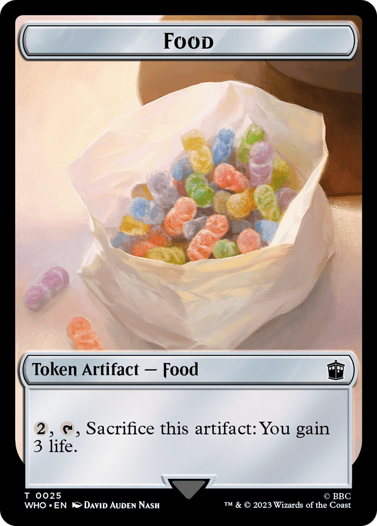 Dalek // Food (0025) Double-Sided Token [Doctor Who Tokens] | Jomio and Rueliete's Cards and Comics