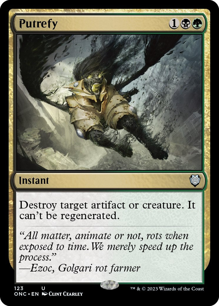 Putrefy [Phyrexia: All Will Be One Commander] | Jomio and Rueliete's Cards and Comics