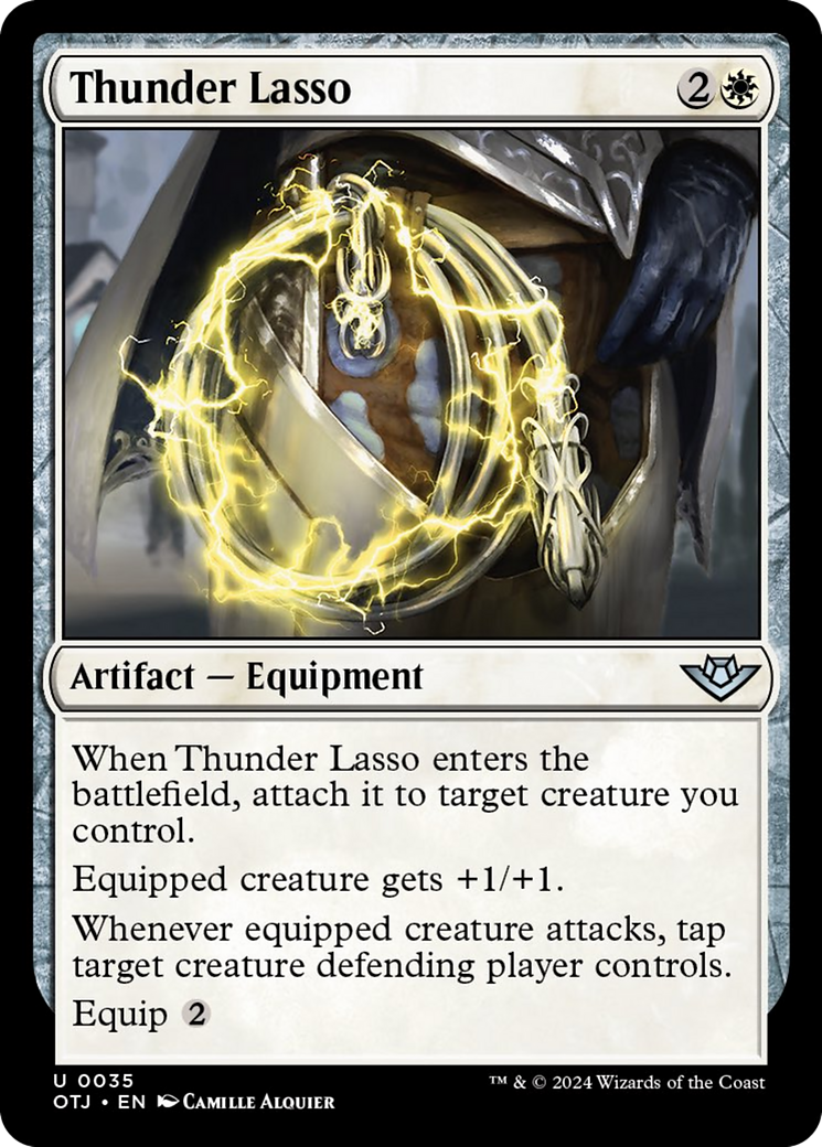Thunder Lasso [Outlaws of Thunder Junction] | Jomio and Rueliete's Cards and Comics