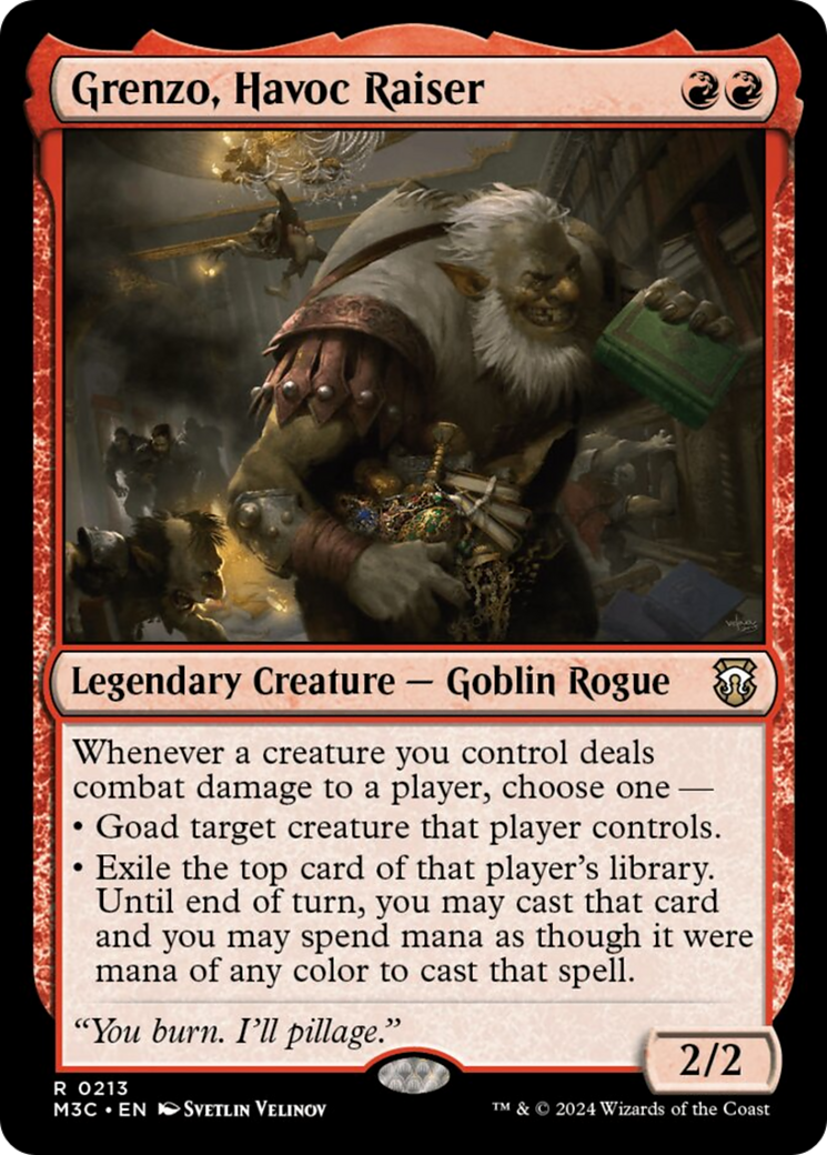 Grenzo, Havoc Raiser (Ripple Foil) [Modern Horizons 3 Commander] | Jomio and Rueliete's Cards and Comics