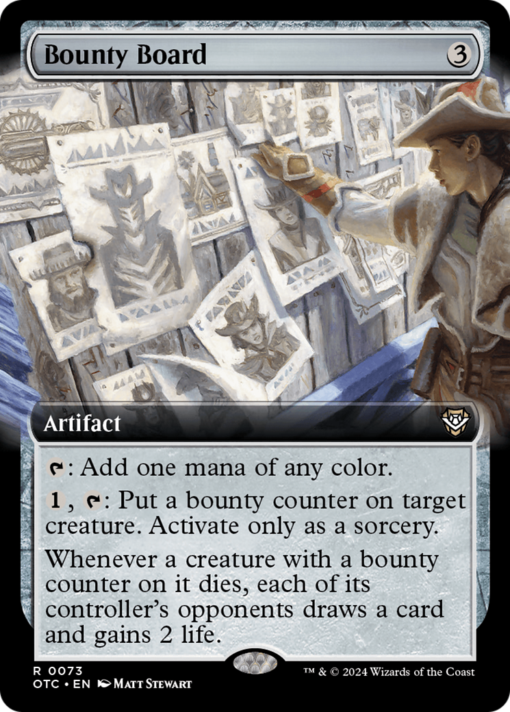 Bounty Board (Extended Art) [Outlaws of Thunder Junction Commander] | Jomio and Rueliete's Cards and Comics