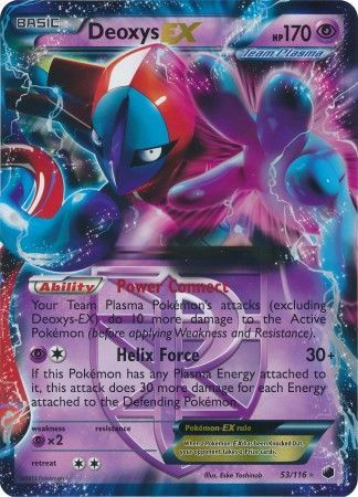 Deoxys EX (53/116) (Jumbo Card) [Black & White: Plasma Freeze] | Jomio and Rueliete's Cards and Comics