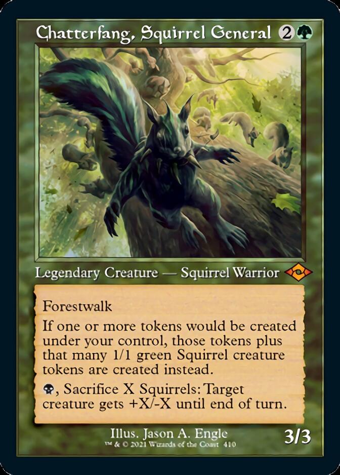 Chatterfang, Squirrel General (Retro Foil Etched) [Modern Horizons 2] | Jomio and Rueliete's Cards and Comics