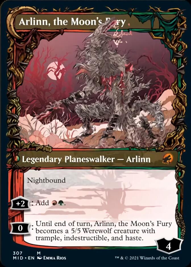 Arlinn, the Pack's Hope // Arlinn, the Moon's Fury (Showcase Equinox) [Innistrad: Midnight Hunt] | Jomio and Rueliete's Cards and Comics