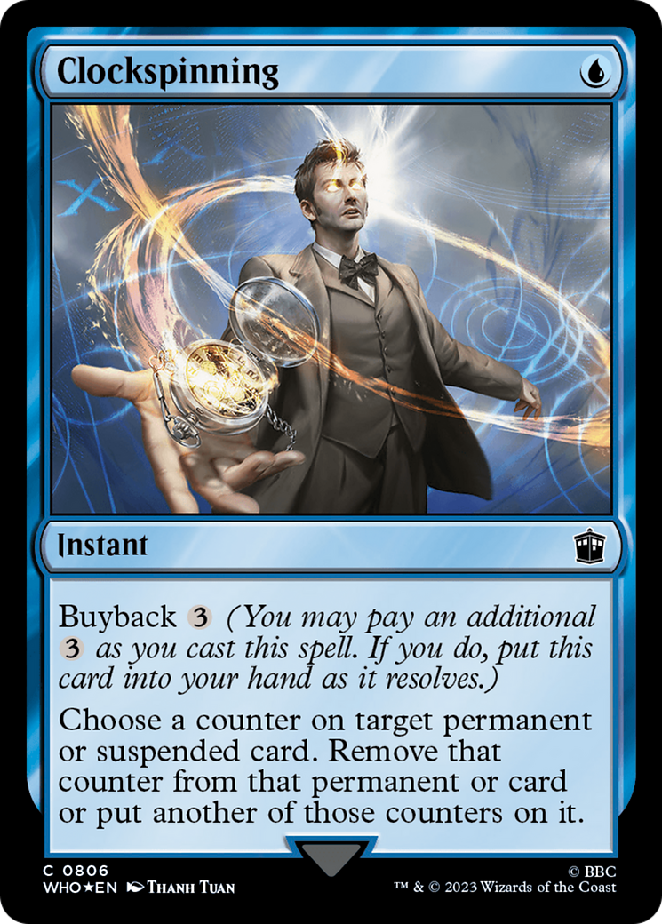 Clockspinning (Surge Foil) [Doctor Who] | Jomio and Rueliete's Cards and Comics
