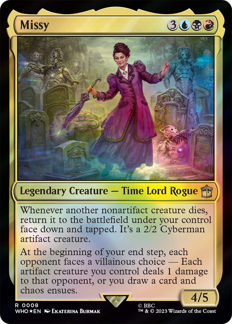 Missy [Doctor Who] | Jomio and Rueliete's Cards and Comics