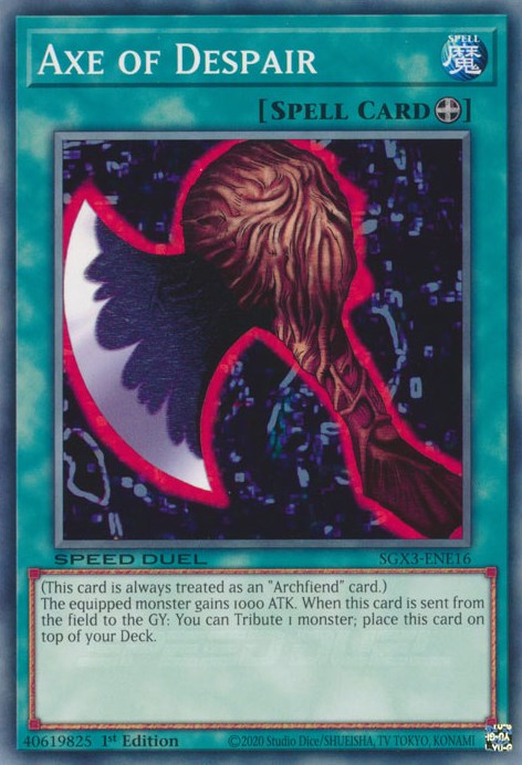 Axe of Despair [SGX3-ENE16] Common | Jomio and Rueliete's Cards and Comics
