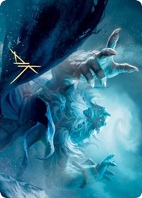 Cyclone Summoner Art Card (Gold-Stamped Signature) [Kaldheim Art Series] | Jomio and Rueliete's Cards and Comics
