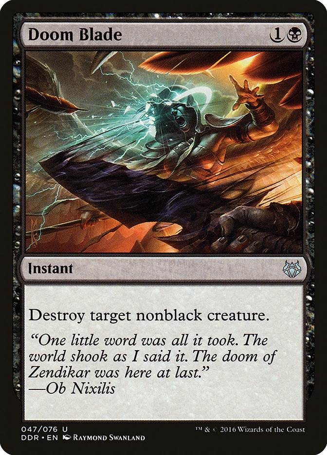 Doom Blade [Duel Decks: Nissa vs. Ob Nixilis] | Jomio and Rueliete's Cards and Comics