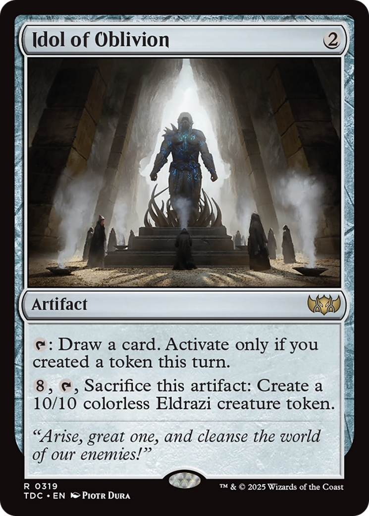 Idol of Oblivion [Tarkir: Dragonstorm Commander] | Jomio and Rueliete's Cards and Comics