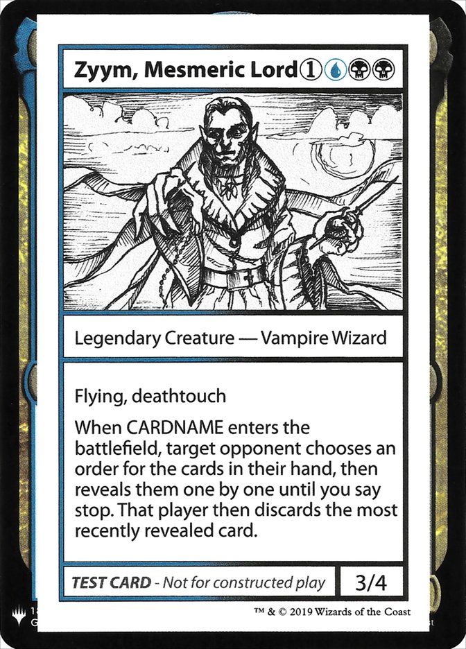 Zyym, Mesmeric Lord [Mystery Booster Playtest Cards] | Jomio and Rueliete's Cards and Comics