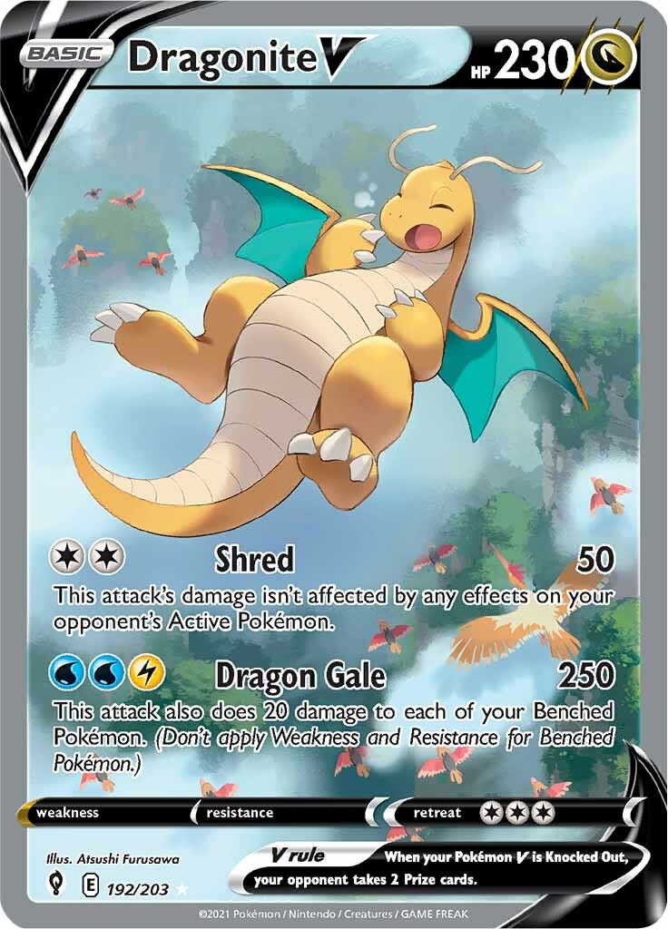 Dragonite V (192/203) [Sword & Shield: Evolving Skies] | Jomio and Rueliete's Cards and Comics