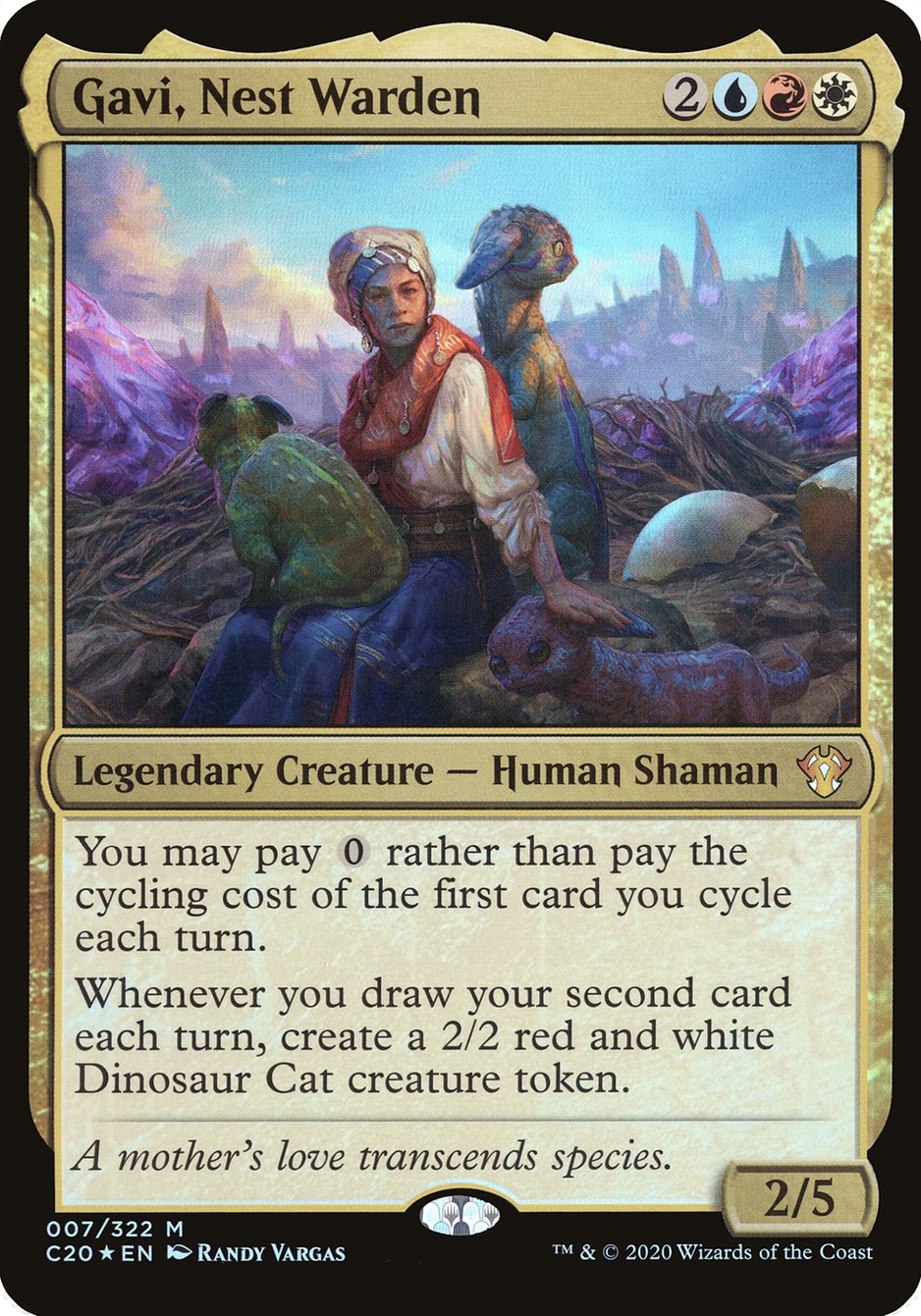 Gavi, Nest Warden (Oversized) [Commander 2020 Oversized] | Jomio and Rueliete's Cards and Comics